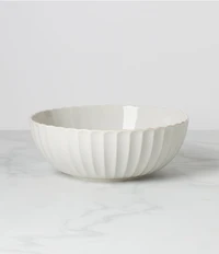 Lenox French Perle Scallop Serving Bowl