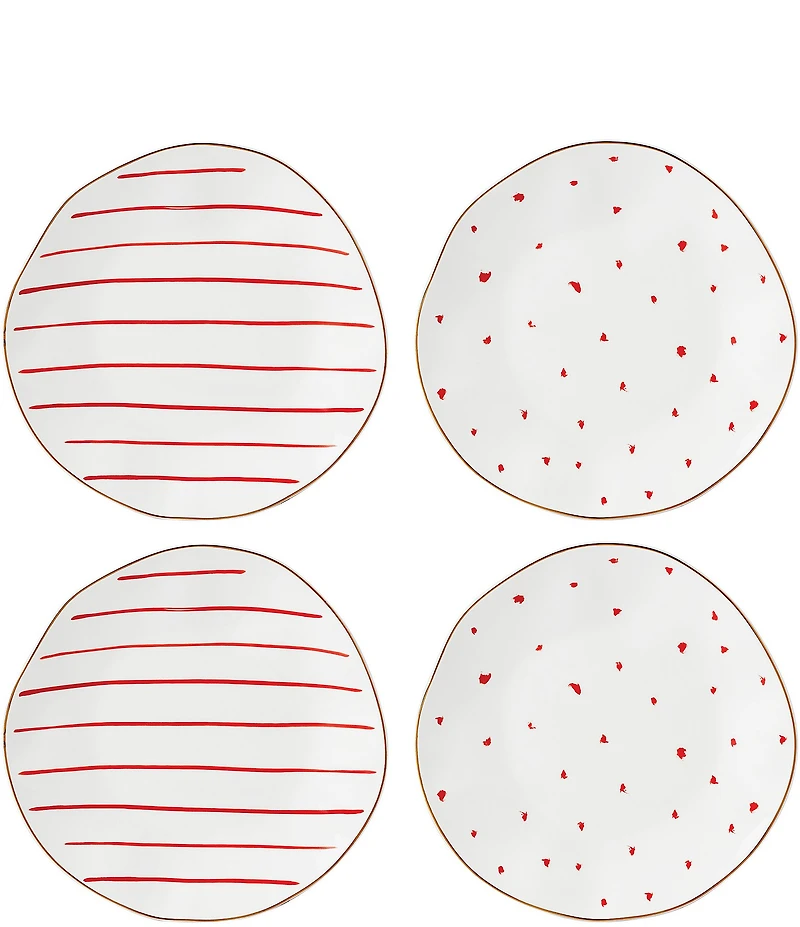 Lenox Garnet Bay Dessert Plates, Set of 4
