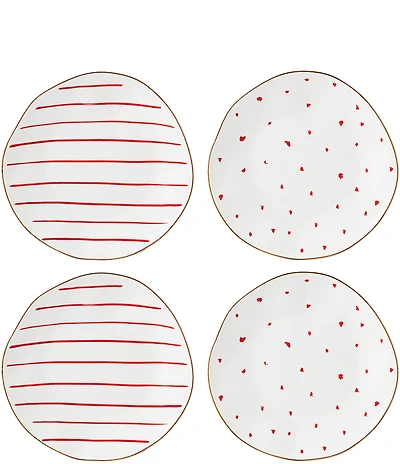 Lenox Garnet Bay Dessert Plates, Set of 4