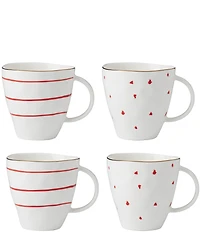 Lenox Garnet Bay Mugs, Set of 4