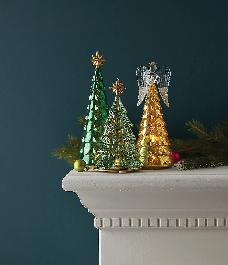 Lenox Glass Radiant Light Lit Tree Figurine