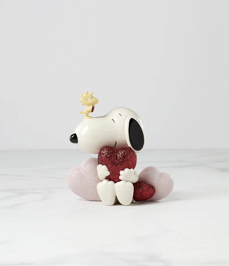 Lenox Glitter Heart Snoopy Love Figurine