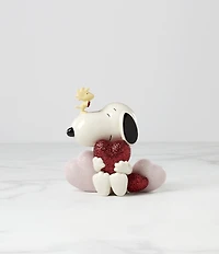 Lenox Glitter Heart Snoopy Love Figurine