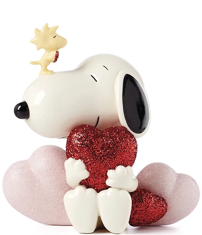 Lenox Glitter Heart Snoopy Love Figurine