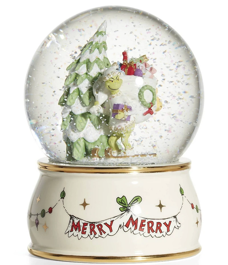 Lenox Grinch Snow Globe Figurine