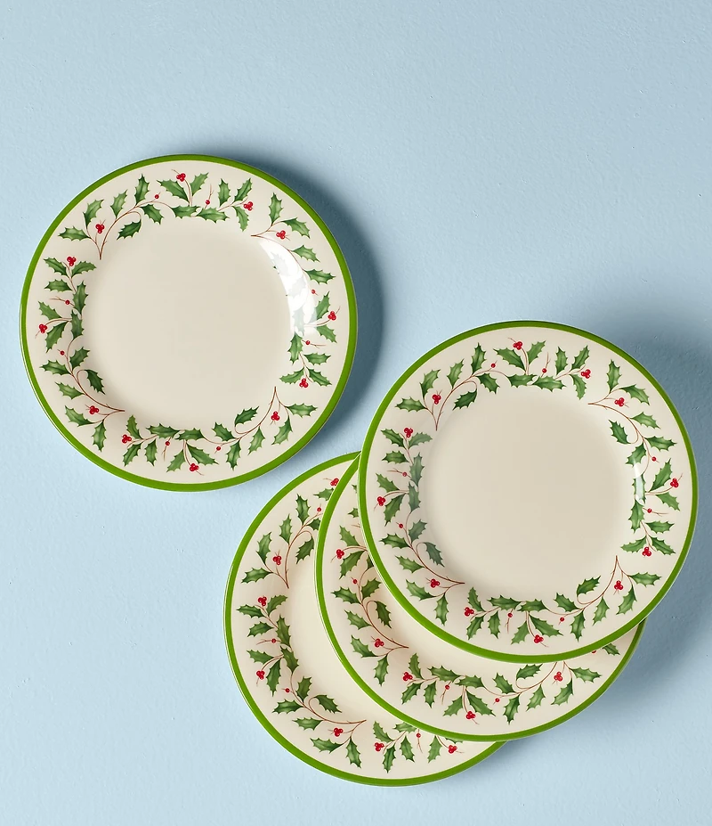 Lenox Holiday 4-Piece Melamine Accent Plate Set