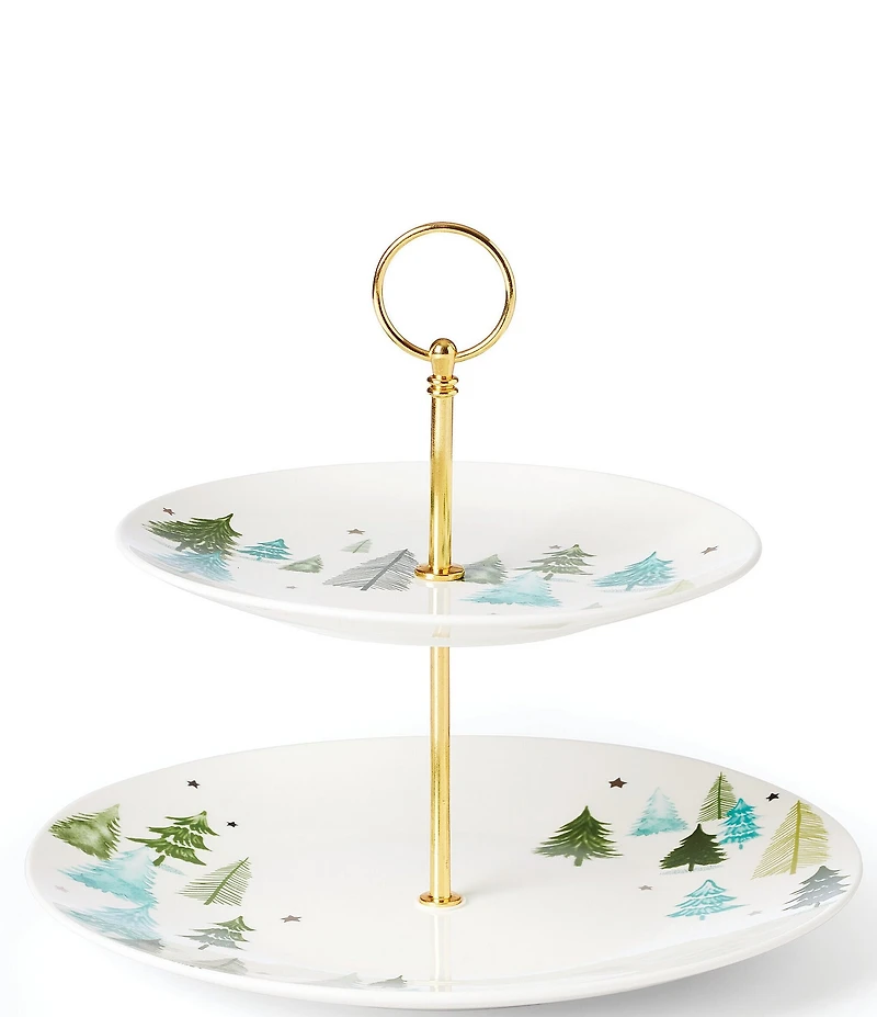 Lenox Holiday Balsam Lane 2-Tiered Server