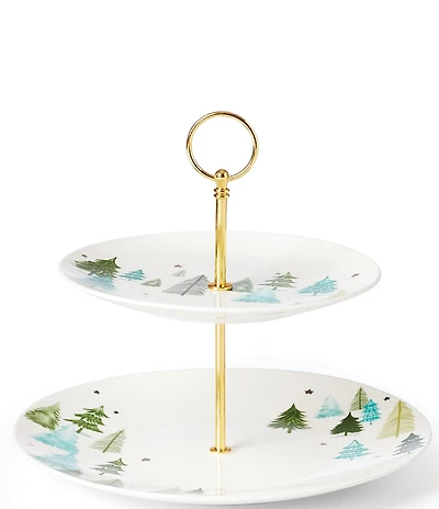 Lenox Holiday Balsam Lane 2-Tiered Server