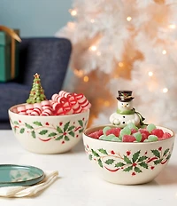 Lenox Holiday Collection Snowman Bowl Figurine