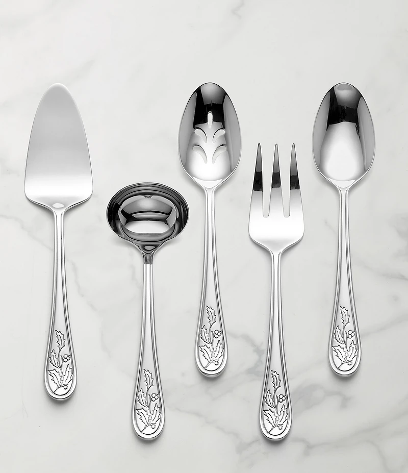 Lenox Holiday Collection 5-Piece Stainless Steel Hostess Set