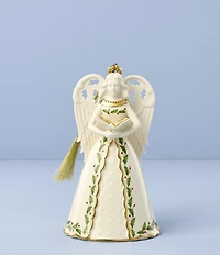 Lenox Holiday Collection Angel Bell with Hymns Porcelain Ornament