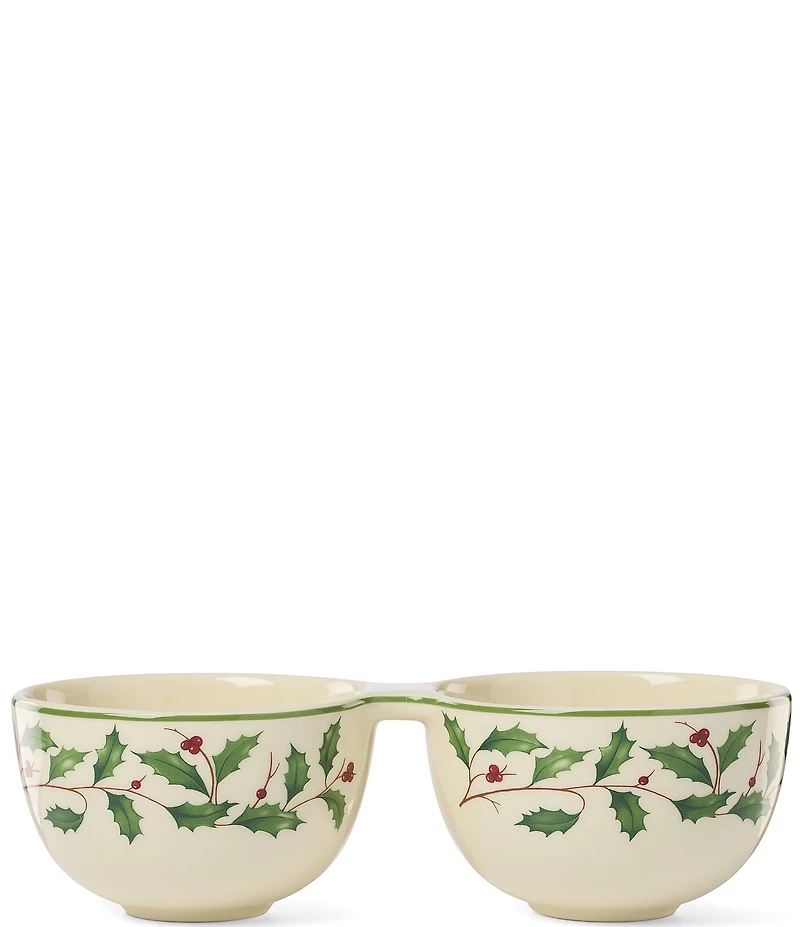 Lenox Holiday Collection Double Dip Bowl