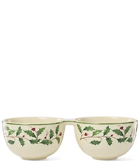 Lenox Holiday Collection Double Dip Bowl
