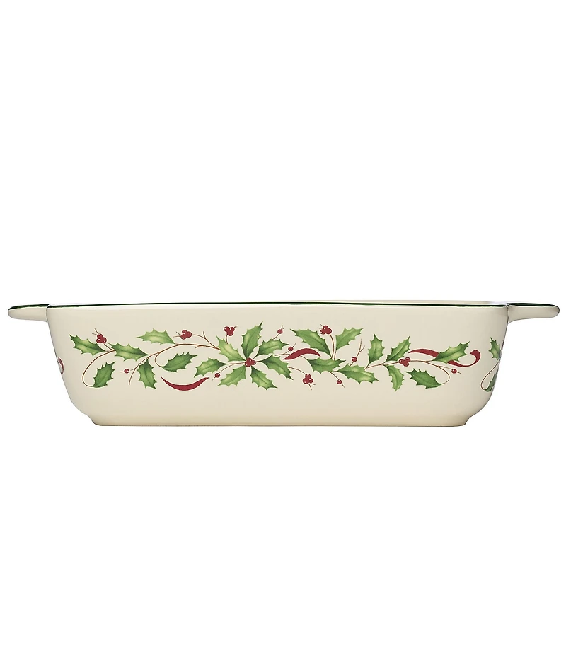 Lenox Holiday Collection Holly & Berry Motif Square Baking Dish