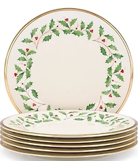 Lenox Holiday Dinner Plates, Set of 6