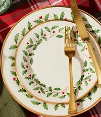 Lenox Holiday Dinner Plates, Set of 6