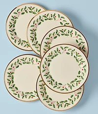 Lenox Holiday Dinner Plates, Set of 6