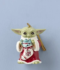 Lenox Holiday Grogu with Stocking Porcelain Ornament