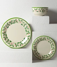 Lenox Holiday Holly Melamine Dinner Plates, Set of 4