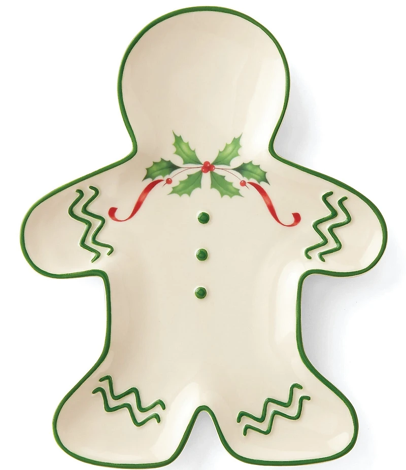 Lenox Hosting the Holidays Gingerbread Man Accent Plate