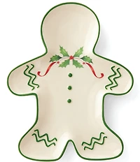 Lenox Hosting the Holidays Gingerbread Man Accent Plate