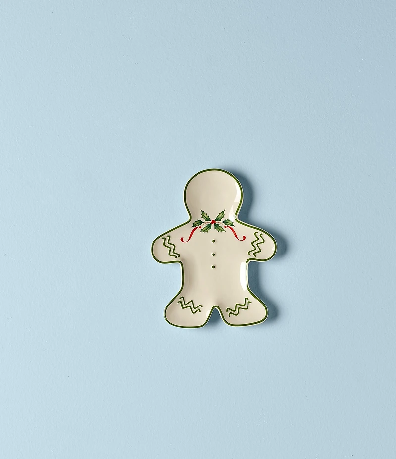 Lenox Hosting the Holidays Gingerbread Man Accent Plate