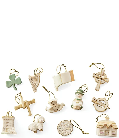 Lenox Luck of the Irish 12-Piece Ornament Set