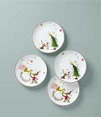 Lenox Merry Grinchmas Accent Plates, Set of 4