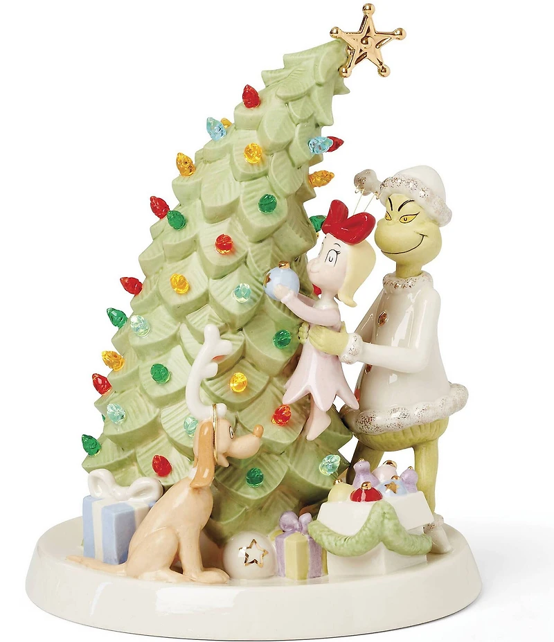 Lenox Merry Grinchmas Grinchie Lit Figurine
