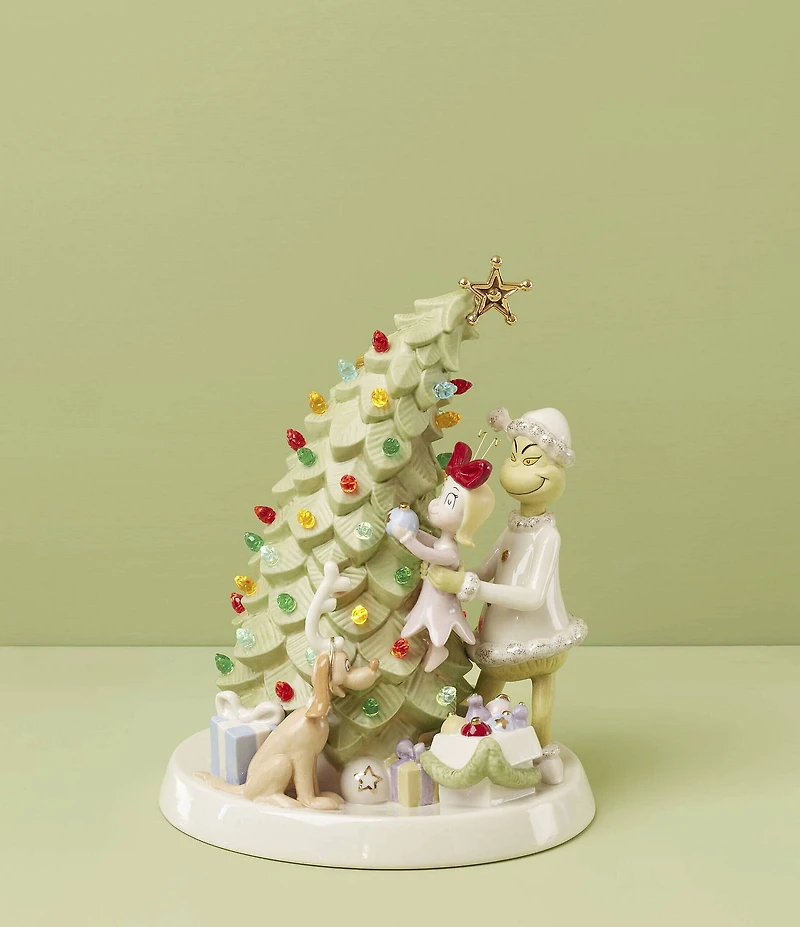 Lenox Merry Grinchmas Grinchie Lit Figurine