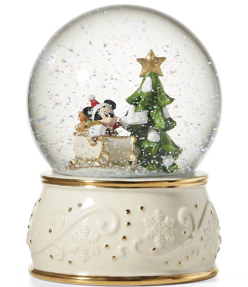 Lenox Mickey Mouse Snow Globe Figurine
