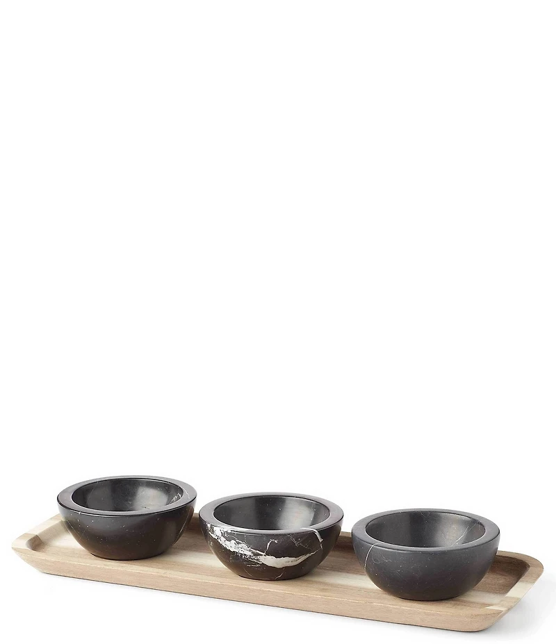 Lenox Modern LX Collective Tray With 3 Dip Bowls
