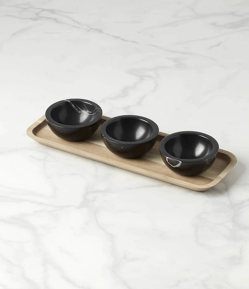 Lenox Modern LX Collective Tray With 3 Dip Bowls