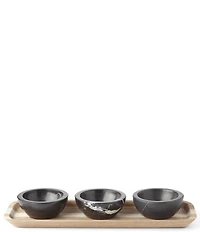 Lenox Modern LX Collective Tray With 3 Dip Bowls