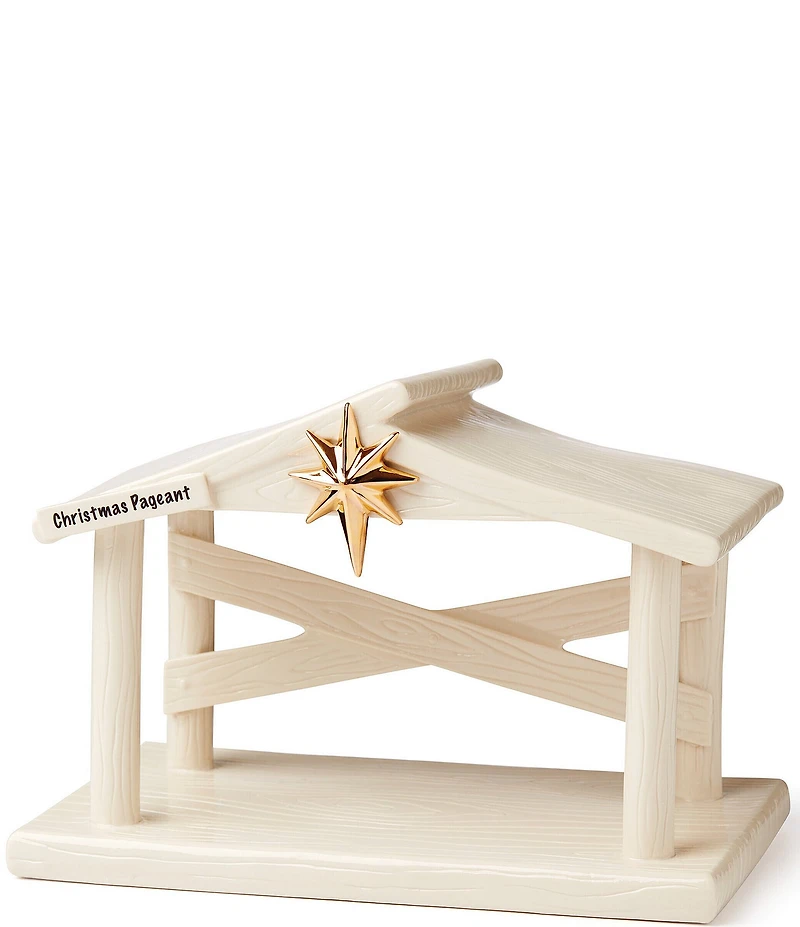 Lenox Nativity Peanuts 24K Gold Star Nativity Creche
