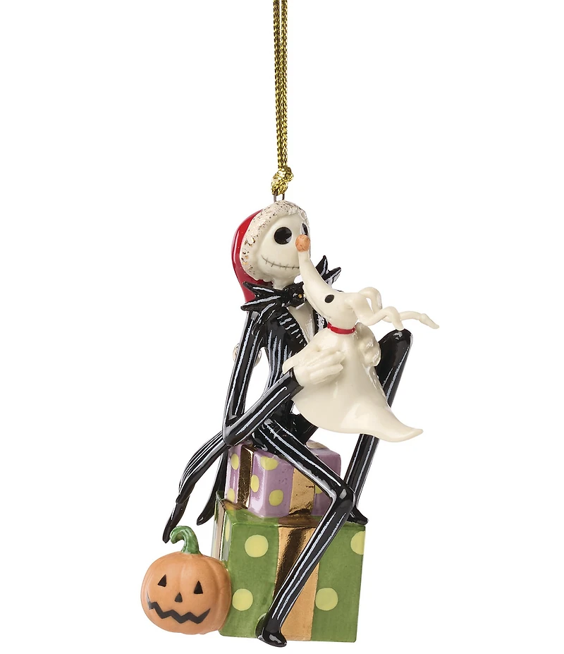 Lenox Nightmare Before Christmas Santa Jack Skellington Porcelain Ornament