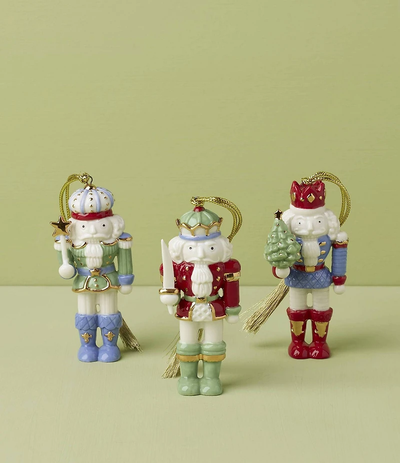 Lenox Nutcracker 3-Piece Ornament Set