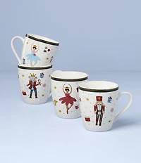 Lenox Nutcracker Ballet Collection Mugs, Set of 4