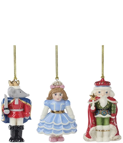 Lenox Nutcracker Ballet Collection Porcelain Ornaments, Set of 3