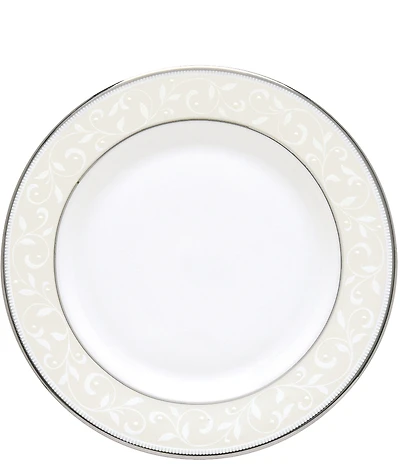 Lenox Opal Innocence Vine & Pearl Platinum Opalescent Bread & Butter Plate