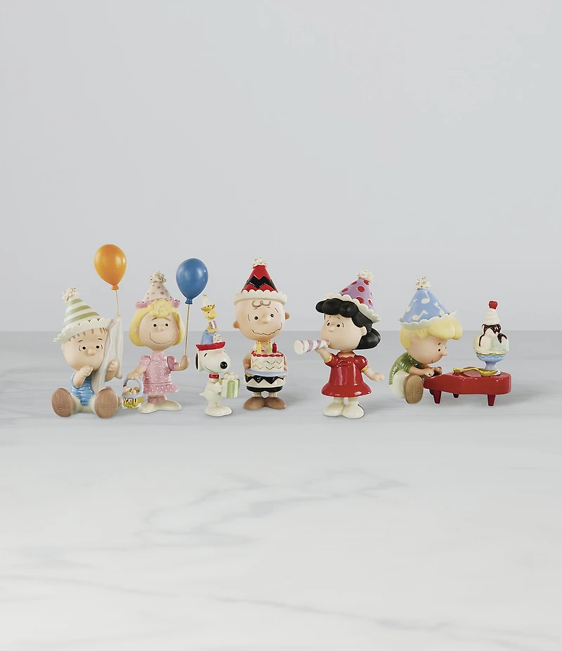 Lenox Peanuts 6-Piece Birthday Party Figurine Set