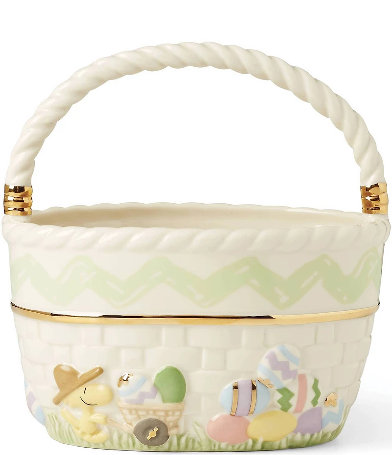 Lenox Peanuts Easter Snoopy & Woodstock Basket