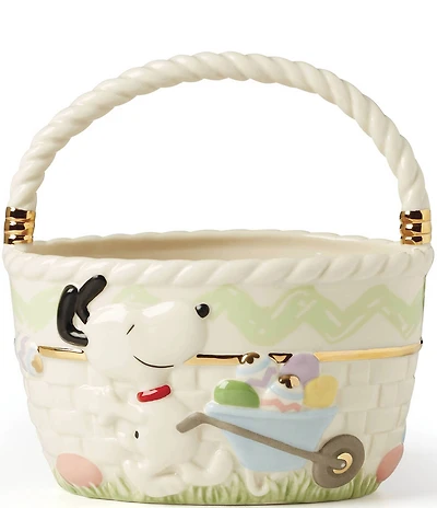 Lenox Peanuts Easter Snoopy & Woodstock Basket