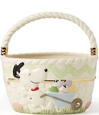 Lenox Peanuts Easter Snoopy & Woodstock Basket