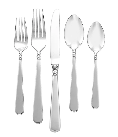 Lenox Pearl Platinum Teardrop Stainless Steel Flatware