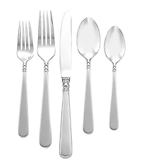 Lenox Pearl Platinum Teardrop Stainless Steel Flatware