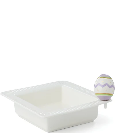 Lenox Profile Poppers Square Bowl & Easter Egg Set