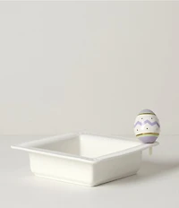 Lenox Profile Poppers Square Bowl & Easter Egg Set