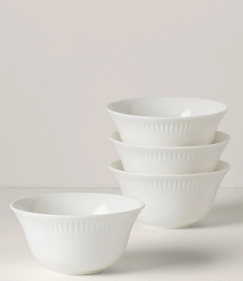 Lenox Profile White Small Bowls, Set of 4