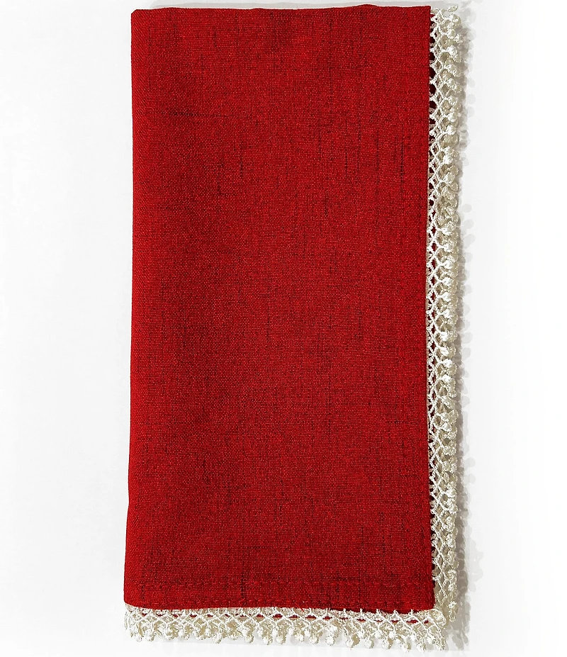Lenox Red French Perle Napkins, Set of 4